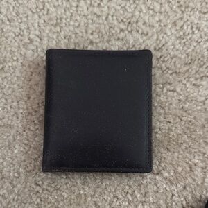 Elegant Black Leather Card Holder